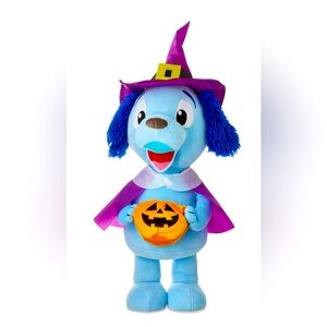 Way To Celebrate Blue Dog Plush Door Greeter 22.4” NWT Halloween Home Decor